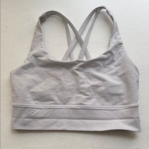 Lululemon Long Line Energy Bra white
